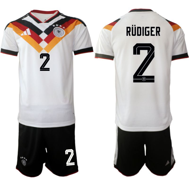 Men 2026 World Cup National Team Germany home white #2 Soccer Jersey